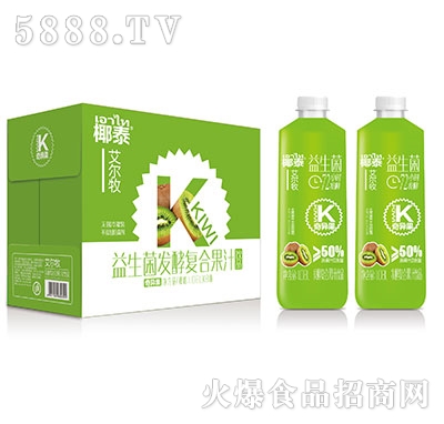 艾爾牧益生菌獼猴桃發(fā)酵復合果汁1.08lx6瓶