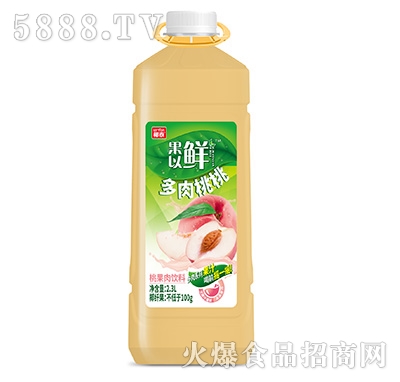 椰泰果以鮮桃復合果肉果汁2.3L