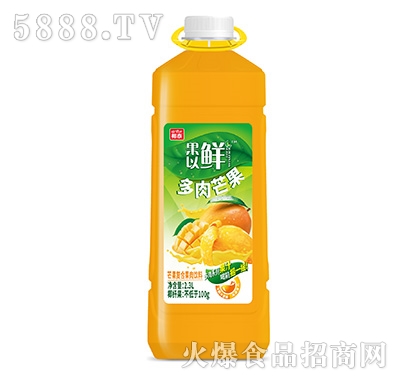 椰泰果以鮮芒果復合果肉果汁2.3L