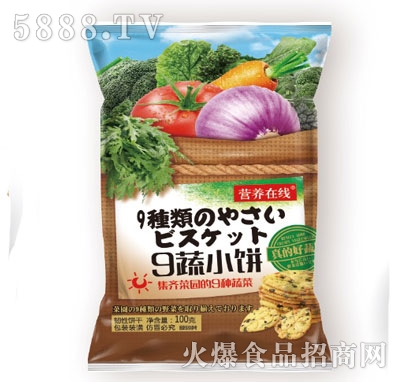 營養(yǎng)在線9蔬小餅100g