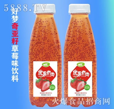 好夢(mèng)優(yōu)果有肉草莓味果汁飲品330ml