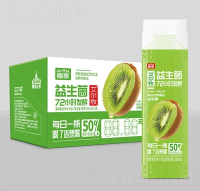 艾爾牧益生菌發(fā)酵復合果汁奇異果380mlx15瓶