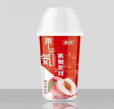 果元気桃柚派對果汁茶飲料420ml
