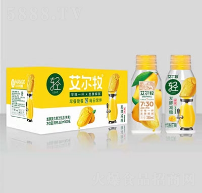 艾爾牧發(fā)酵復合果汁飲品（芒果）發(fā)酵果汁招商