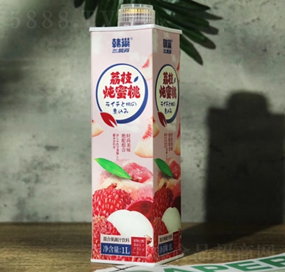 韓巢風(fēng)尚混合果蔬汁飲料網(wǎng)紅果汁飲料荔枝燉蜜桃汁商超貨源1L
