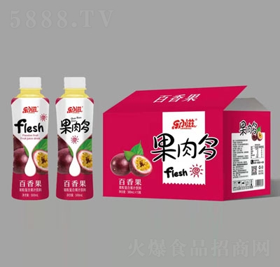 樂小滋果肉多百香果果粒復合果汁飲料500mlX15