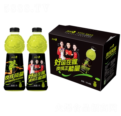 優(yōu)洋夜線能量菠蘿牛磺酸營養(yǎng)素強化果味飲料1LX8