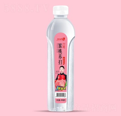 優(yōu)洋介可蜜桃蘇打風味飲料490ml