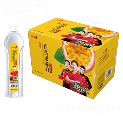 優(yōu)洋介可百香果蘇打風味飲料490mlX24