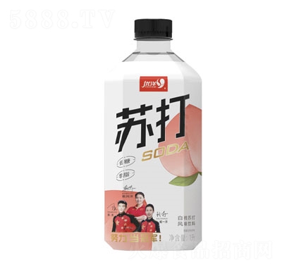 優(yōu)洋白桃蘇打風味飲料1L（瓶裝）