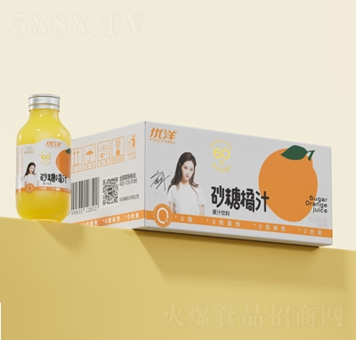 優(yōu)洋砂糖橘汁復合果汁飲料300毫升X15瓶