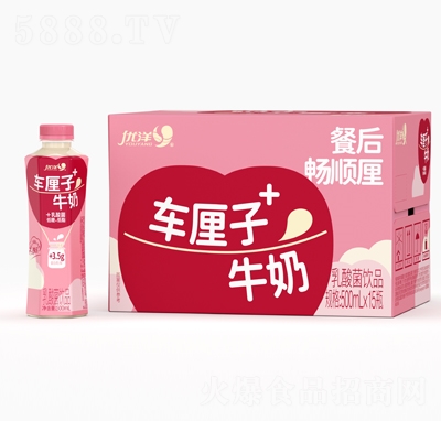 優(yōu)洋車厘子牛奶乳酸菌飲品500mlX15瓶