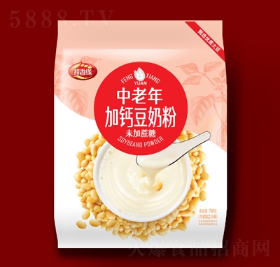 蜂香緣中老年加鈣豆奶粉708g