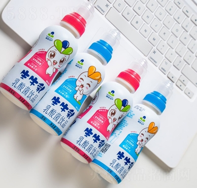 益正元生牛乳乳酸菌飲品草莓味+原味4X200ml