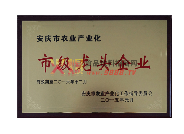 市級(jí)龍頭企業(yè)