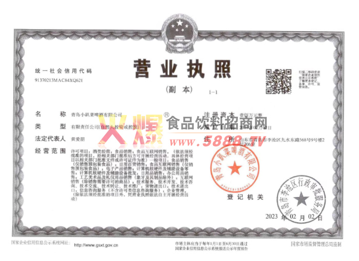 公司營(yíng)業(yè) 執(zhí)照