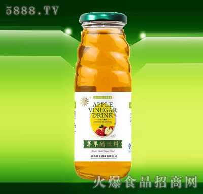 盈太蘋果醋飲料錐圓瓶裝無蔗糖