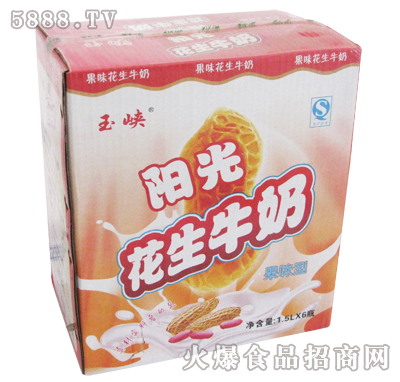 玉峽陽(yáng)光花生牛奶1.5LX6瓶