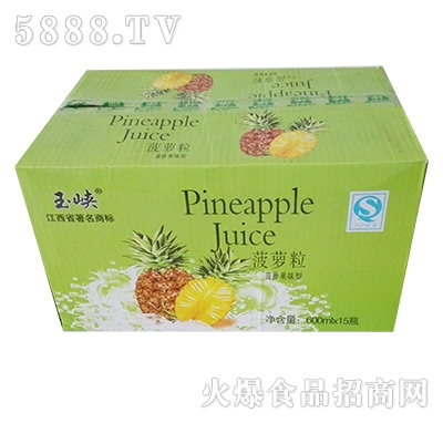 玉峽菠蘿粒600mlx15瓶