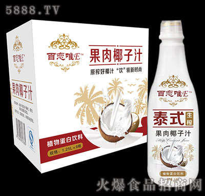 百戀唯E果肉椰子汁1.25Lx6