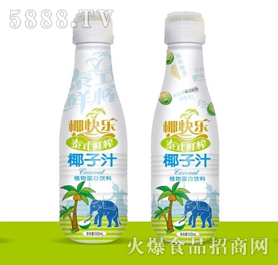 椰快樂泰式鮮榨椰子汁植物蛋白飲料500ml