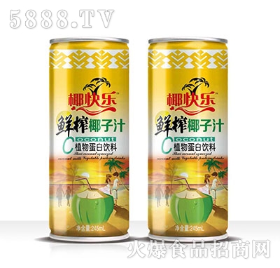 椰快樂怡青春鮮榨椰子汁植物蛋白飲料245ml
