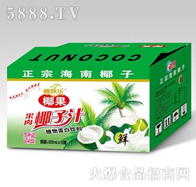 椰快樂椰果果肉椰子汁500mlX15瓶