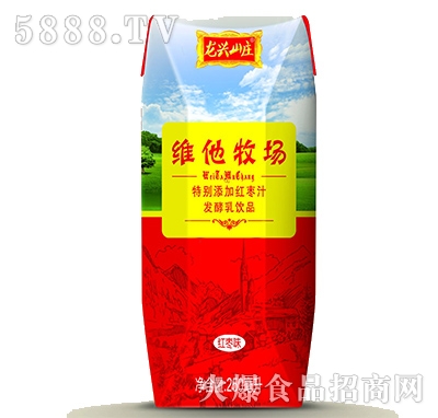 250ml龍興山莊維他牧場(chǎng)紅棗味發(fā)酵乳飲品