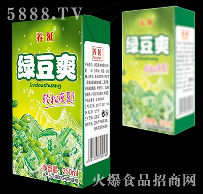 250ml養(yǎng)延綠豆爽