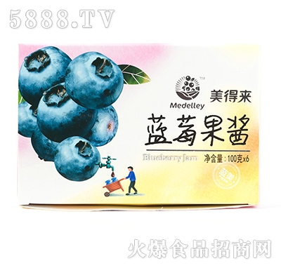 100gx6美得來藍莓果醬