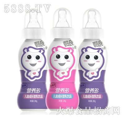酷我營養(yǎng)多成長(zhǎng)型乳飲品草莓味200g