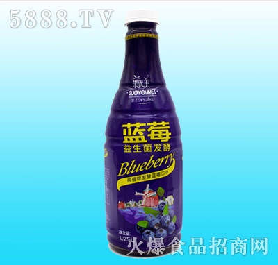 果優(yōu)美益生菌發(fā)酵藍莓汁1.25L