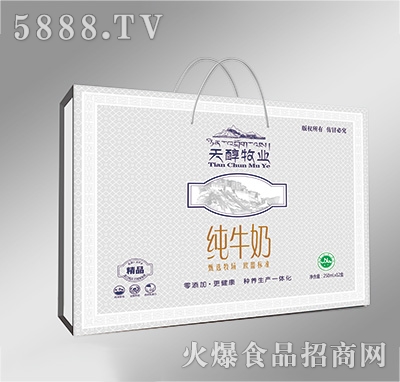 天醇牧業(yè)純牛奶飲品250mlx12盒