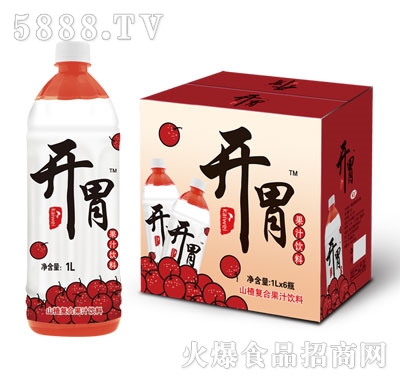 開胃山楂復合果汁飲料1LX6