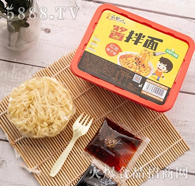 家鄉(xiāng)人醬拌面紅油辣子味盒裝
