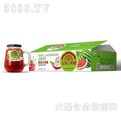 330ml×12玉川果園西瓜火龍果復(fù)合果汁飲料