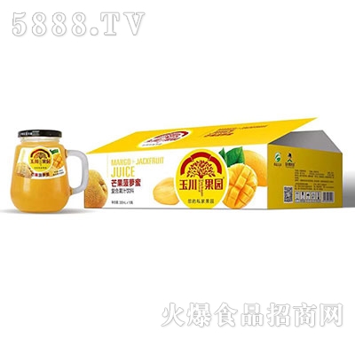 330ml×12玉川果園芒果菠蘿蜜復(fù)合果汁飲料