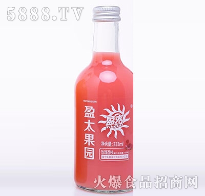 盈太果園乳酸菌玫瑰荔枝汁333ml