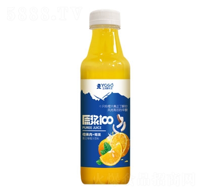 玉川果先生橙果肉+椰果復(fù)合柳橙汁飲料1L