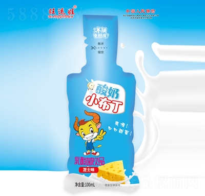 旺運娃酸奶小布丁乳酸菌飲品芝士味100ml