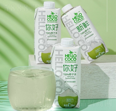 hello-coco非濃縮新鮮果飲椰子水330ml
