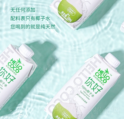 hello-coco非濃縮新鮮果飲椰子水果汁330ml