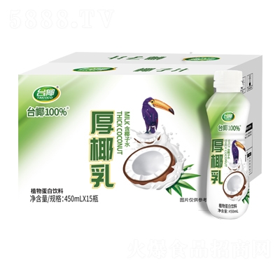 臺椰厚椰乳植物蛋白飲料450mlX15瓶