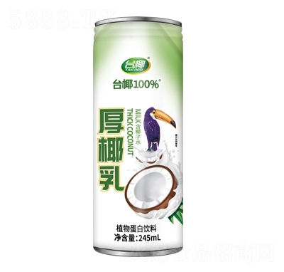 臺椰厚椰乳植物蛋白飲料245ml招商代理