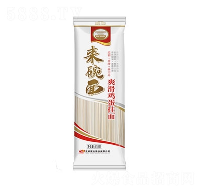 陳克明來(lái)碗面爽滑雞蛋掛面418g速食面條