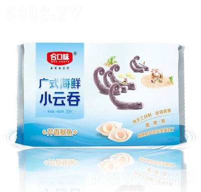 合口味芹香魷魚小云吞小水餃速凍食品