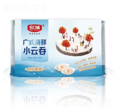 合口味魚籽蟹黃小云吞小水餃速凍食品