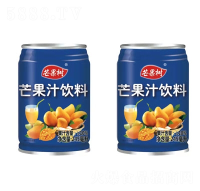 芒果樹(shù)芒果汁飲品易拉罐果汁餐飲果汁