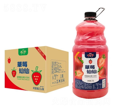 國傲草莓復(fù)合果汁飲料夏季果汁飲料大桶果汁