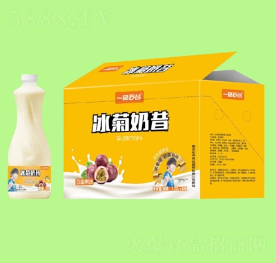 一品云臺冰菊奶昔百香果味乳味飲料1.22升X8瓶
